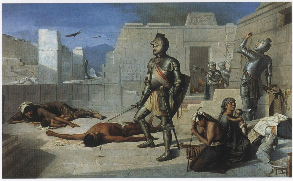 La Matanza de Cholula, Felix Parra, 1877.