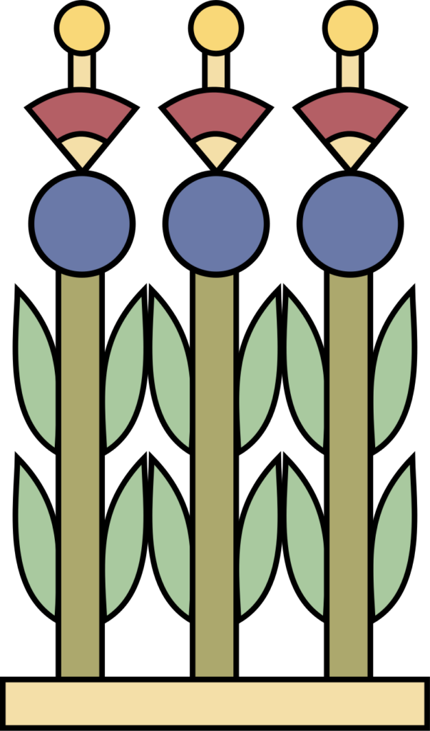Glyph for the altepetl, or city, of Tlacopan.