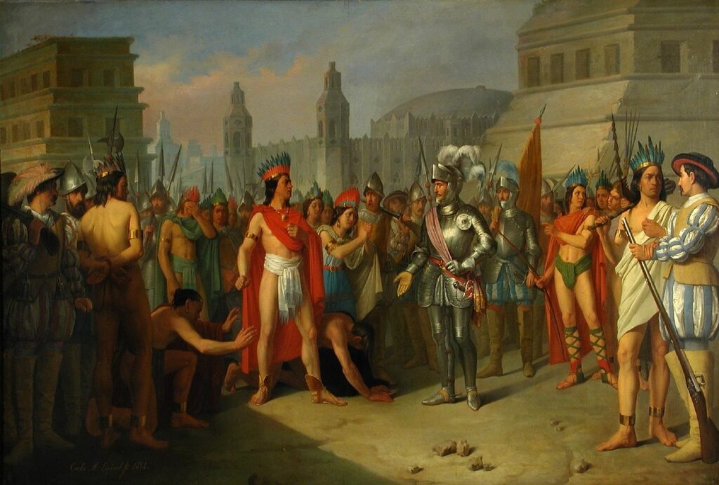 Prisión de Guatimocín, último emperador de Méjico (Museo de Zaragoza).